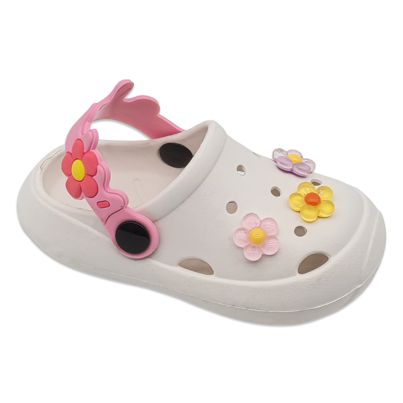 Children's EVA Shoes Comfortable Non-slip with Flowers Decoration Sandals for Girls Ashion Cute Kids Sandals