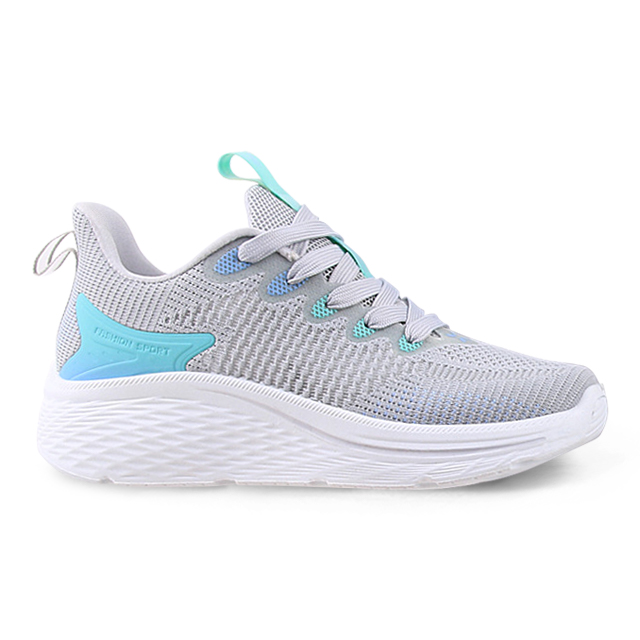 Women's Shoes Breathable Fly Weaving Running Shoes Thick Bottomed Lightweight Soft Sports Shoes for Female