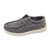 Loafer Men's Flat Canvas Shoes Breathable Casual Walking Shoes With shoelace