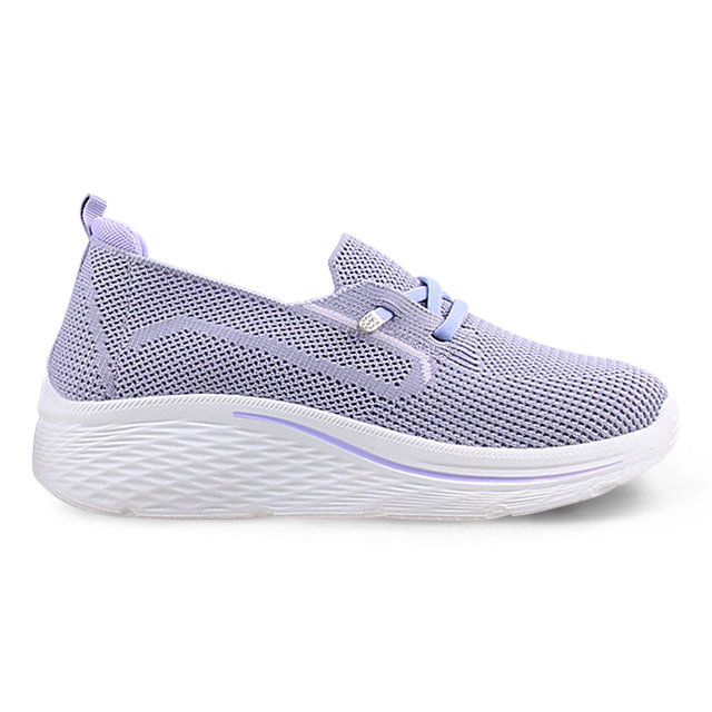 Women's Walking Shoes Breathable Sports Running Flying Knitting Shoes Famale Thick Bottomed Casual Shoes