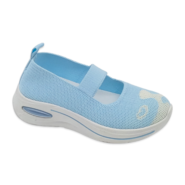 Kid's Injection Shoes Flying Knitted Mesh Thick Soled Cute Casual Walking Shoes