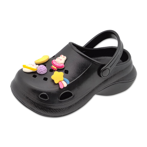 Kid's EVA Garden Shoes Thick Sole Fashion Slippers With Cute Decorations