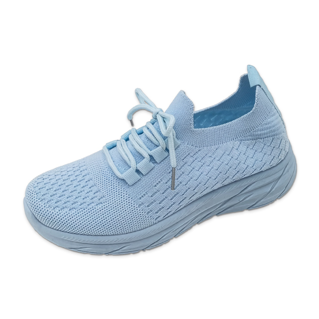 Injection Shoes for Women Lace Up Shoes Performance Solid Color Walking Sneakers