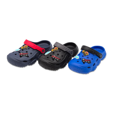 Children's EVA Slippers Bottom of Tire Shoes with Car Decoration