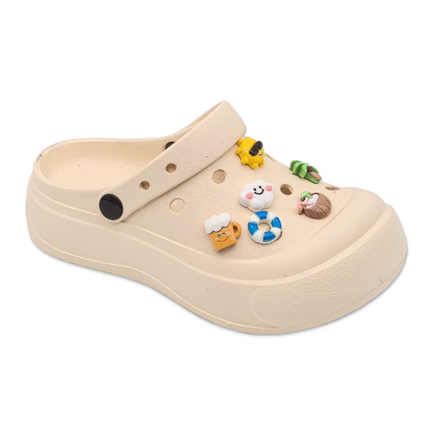 Kid's EVA Classic Thick Soled Round Toe Shoes Garden Shoes With Resin Beach Style Decoration