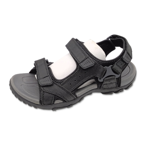Men's Summer Beach Sandals Breathable Sport Sandals Genuine Leather for Men