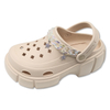 EVA Slippers for Women Softness Walking Shoes with High Soled Vogue Sandals
