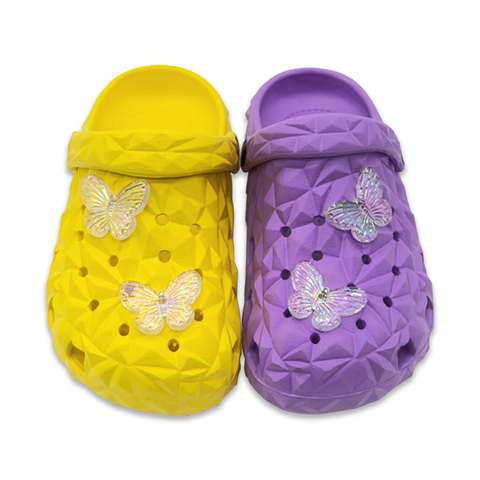 Children’s EVA Slippers Sandals for Men And Women Soft Sole Shoes Summer Outdoor With Shoe Upper Butterfly Decoration