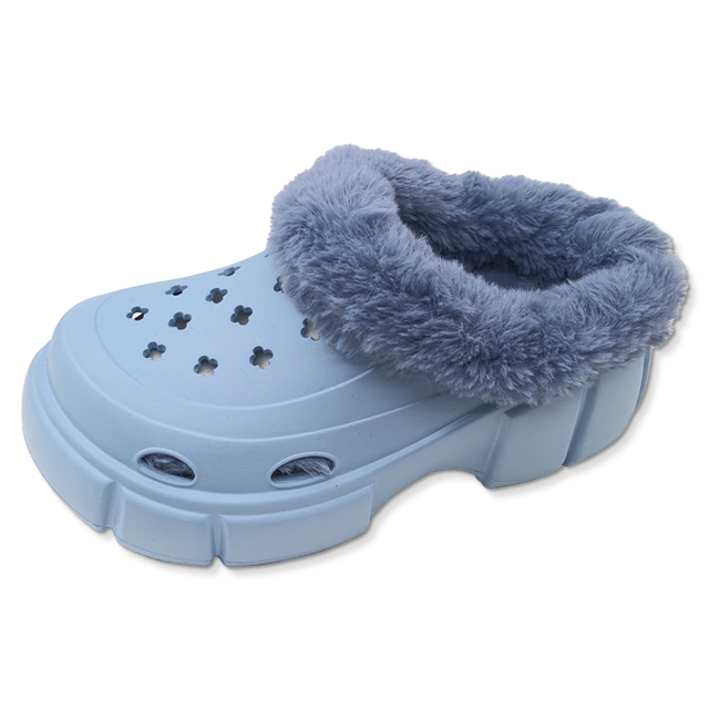 Plush Eva Furry Slipper Shoes for Women With Fur Winter Warm House Indoor 