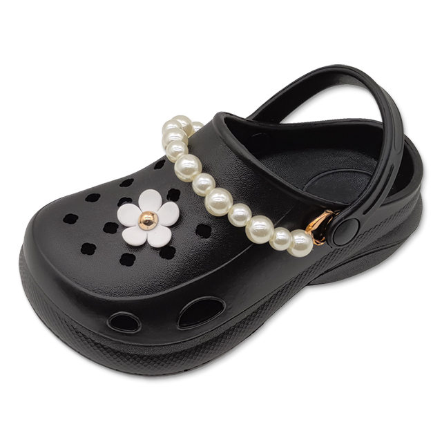 Children's EVA Shoes Beach Sandals For Girls Fashion Sandals with Pearl Chain