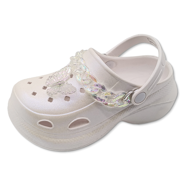 Fashion Children’s EVA Slides Shoes with Glitter Powder Super Stylish Summer Beach Slippers For Girls