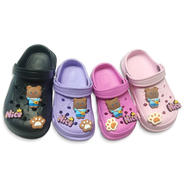EVA Light Weight Trendy Slippers for Girls Rubber Slippers with Cartoon Design Rubber Patch Around The Upper 