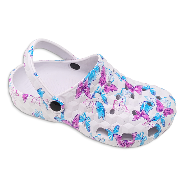 EVA Clogs Garden Shoes for Women and girls Comfortable Shoes multicolour Splashing ink butterfly Slippers