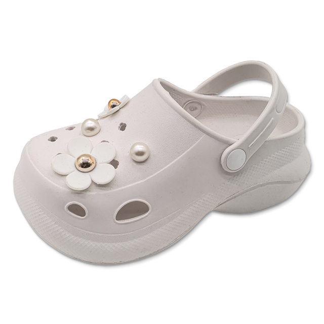 EVA Summer Garden Shoes With Pearls Trend Girl Cute Children Clogs For Girls 