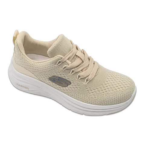 Women Shoes Casual Sneakers Mesh Fabric Upper PVC Injection Shoes Solid Color