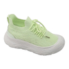 Women Shoes Casual Sneakers With Shoe Laces Flying Knitting Upper PVC Injection Shoes Solid Color