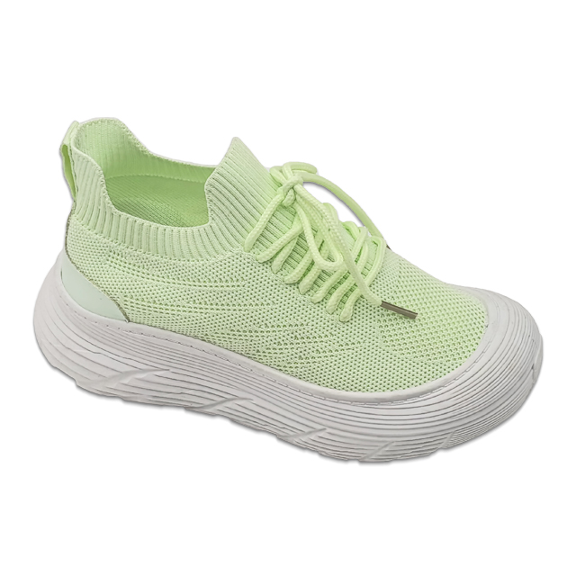 Women Shoes Casual Sneakers With Shoe Laces Flying Knitting Upper PVC Injection Shoes Solid Color