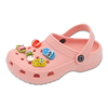 Kid's EVA Sandal Beach Garden Shoes with Super Cute Decorations Solid Color Garden Shoes for Girls