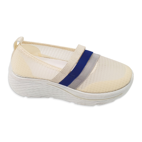 Women Injection Shoes Classic Casual Walking Thick Soled Shoes Ladies Loafers Slip on Breathable Mesh
