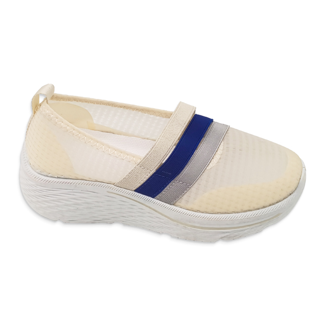 Women Injection Shoes Classic Casual Walking Thick Soled Shoes Ladies Loafers Slip on Breathable Mesh