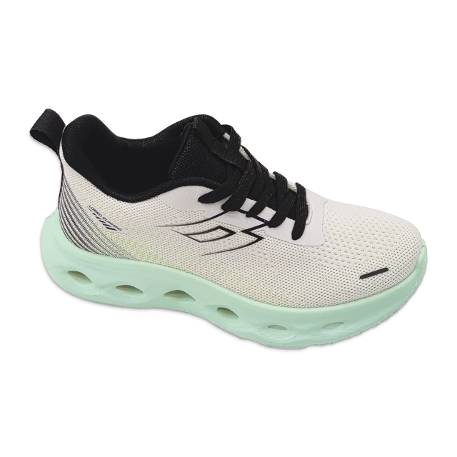 Women's Fashion Injection Shoes Knitted Mixed Color Casual Sports Thick Soled Shoes