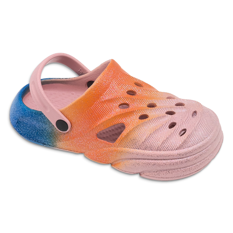 EVA Shoes for Women Outdoor Indoor Fashion Non-slip Thick Sole Cute Summer Gradient Color Slippers With Glitter