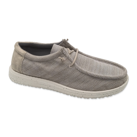 Loafer Men's Flat Canvas Shoes Breathable Casual Walking Shoes With shoelace