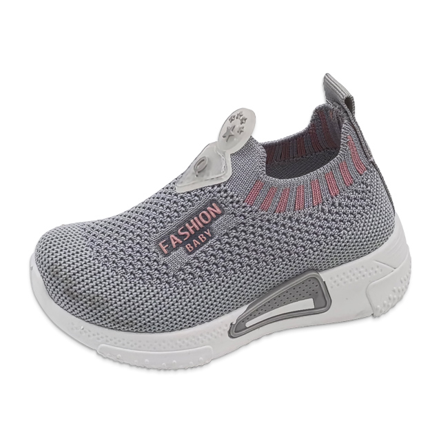 Kid's Injection Shoes Flying Knitted Mesh Fashionable Casual Sports Shoes
