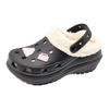 Women's EVA Shoes Garden Clogs Winter Cotton Slippers Thick Soled Increase Height Warm Woolen Shoes