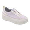 Injection Sneaker Print Shoes For Woman Lace-up Platform Chunky Walking Shoes