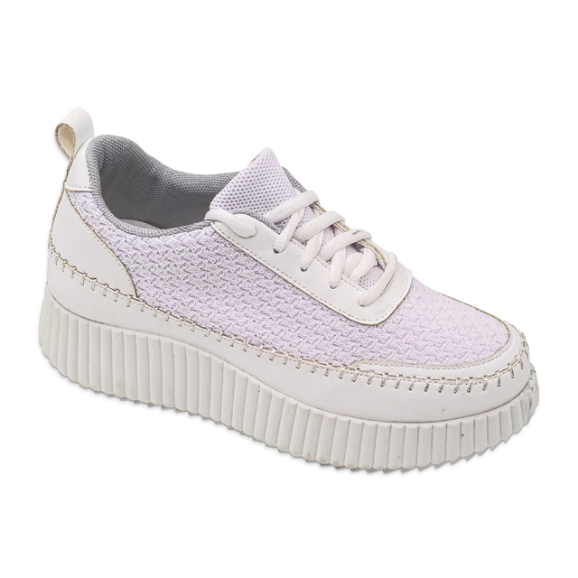 Injection Sneaker Print Shoes For Woman Lace-up Platform Chunky Walking Shoes