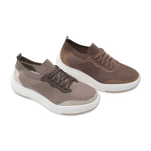 Men's Casual Board Shoes Flexible Knit Sneaker Running Shoes Mesh Upper