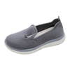 Women's Injection Shoes Solid Color Walking Shoes Warm Thick Soled Knitted Sneakers