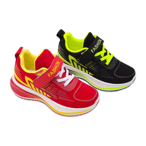Children Casual Sneakers Unisex Mesh Solid Color Running Shoes