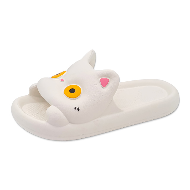 Kid's Funny Slippers Cute Cat Series Solid Color Slippers