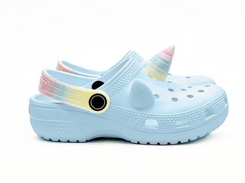 Children's EVA Shoes Multi Color Waterproof Unicorn Decoration Clogs