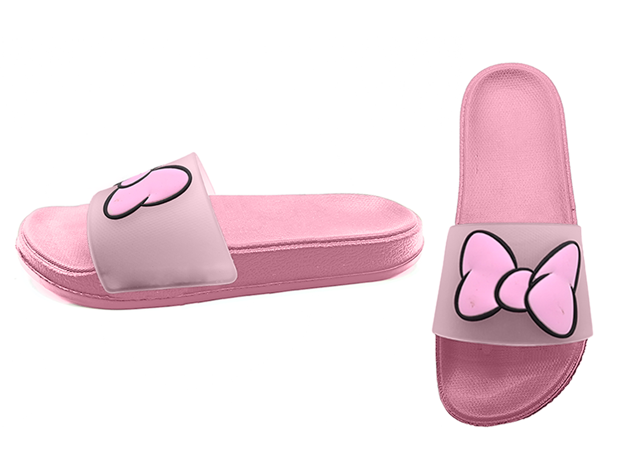 Women's EVA shoes solid color bow decoration fashion slippers