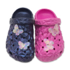Children’s EVA Slippers Sandals for Men And Women Sole Shoes Fashion Summer Outdoor Sparkling Powder Shoe Upper Butterfly Decoration
