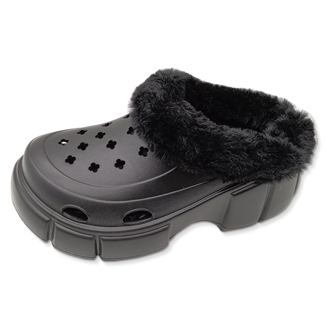 Plush Eva Furry Slipper Shoes for Women With Fur Winter Warm House Indoor 