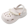 Children's EVA Shoes Beach Sandals For Girls Fashion Sandals with Pearl Chain