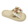 Children's EVA Shoes Solid Color Sole Waterproof Colorful Rose Decoration Slippers