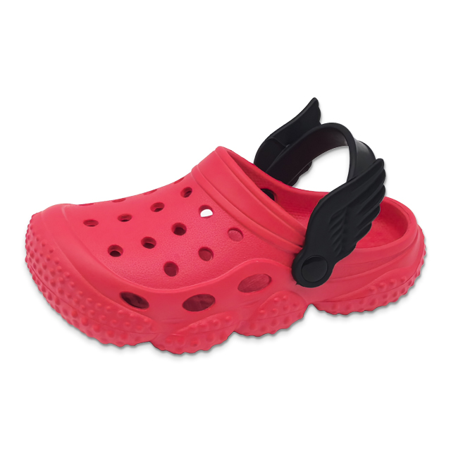 Kid's EVA Fashion Sandal Cute Beach Garden Shoes Solid Color Little Devil Wings Garden Shoes