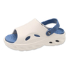 Men's EVA Beach Sandals Fashionable Open-toe Shoes with Soft-soled Summer Two-tone Shoes