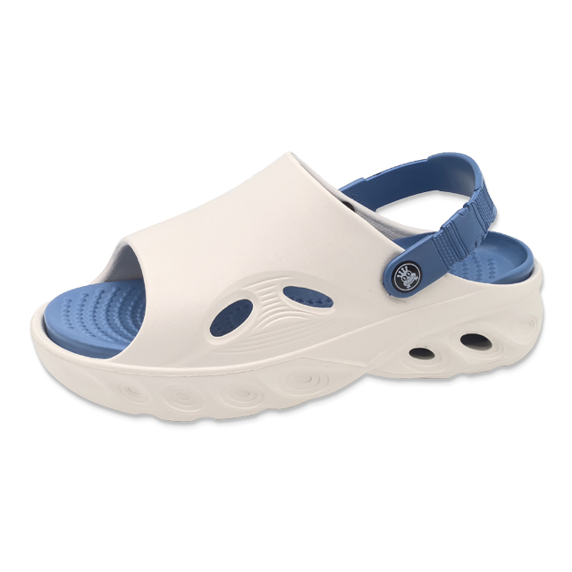 Men's EVA Beach Sandals Fashionable Open-toe Shoes with Soft-soled Summer Two-tone Shoes