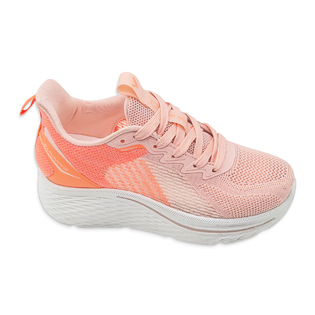 Women Injection Shoes Knitted Outdoor Breathable Gradient Shoes Casual Sports Thick Soled Shoes