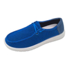 Flying Knitting Soft Sole Mens Loafer Shoes Solid Color Casual Simple Mature Style Gentleman Retro