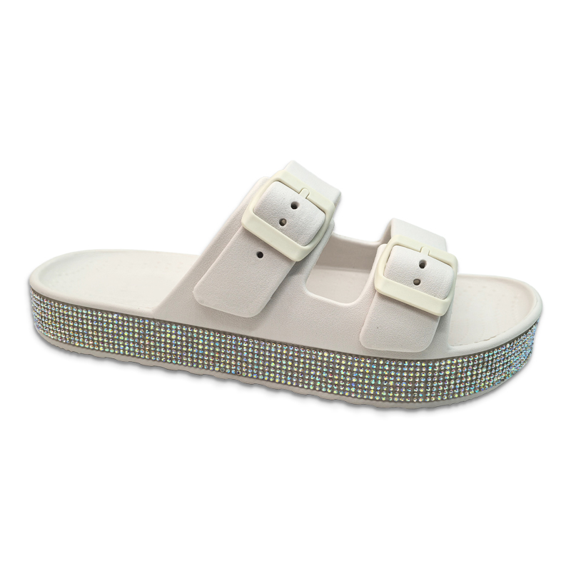 Women's EVA Slippers with Adjustable Slip on Double Buckle Women Outdoor Casual Summer Slippers