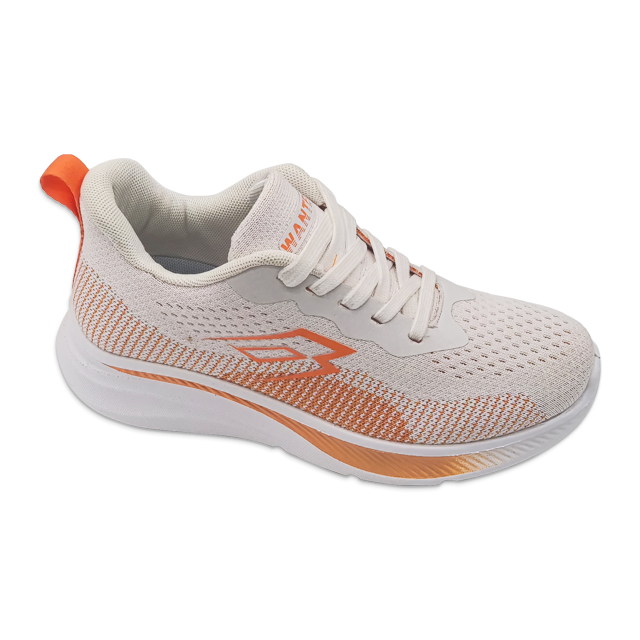 Women's Injection Shoes Knitted Mixed Color Casual Sports Thick Soled Shoes