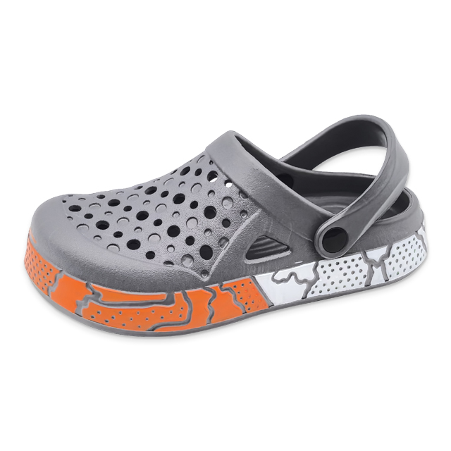 Men's EVA Shoes Contrast Color Sole with Pattern Waterproof Garden Shoes