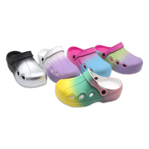 EVA Shoes for Women Outdoor Indoor Fashion Non-slip Thick Sole Cute Summer Gradient Color Slippers